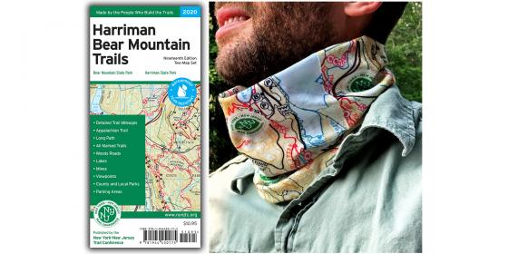 Harriman-Bear Mountain Map and Neck Gaiter Combo