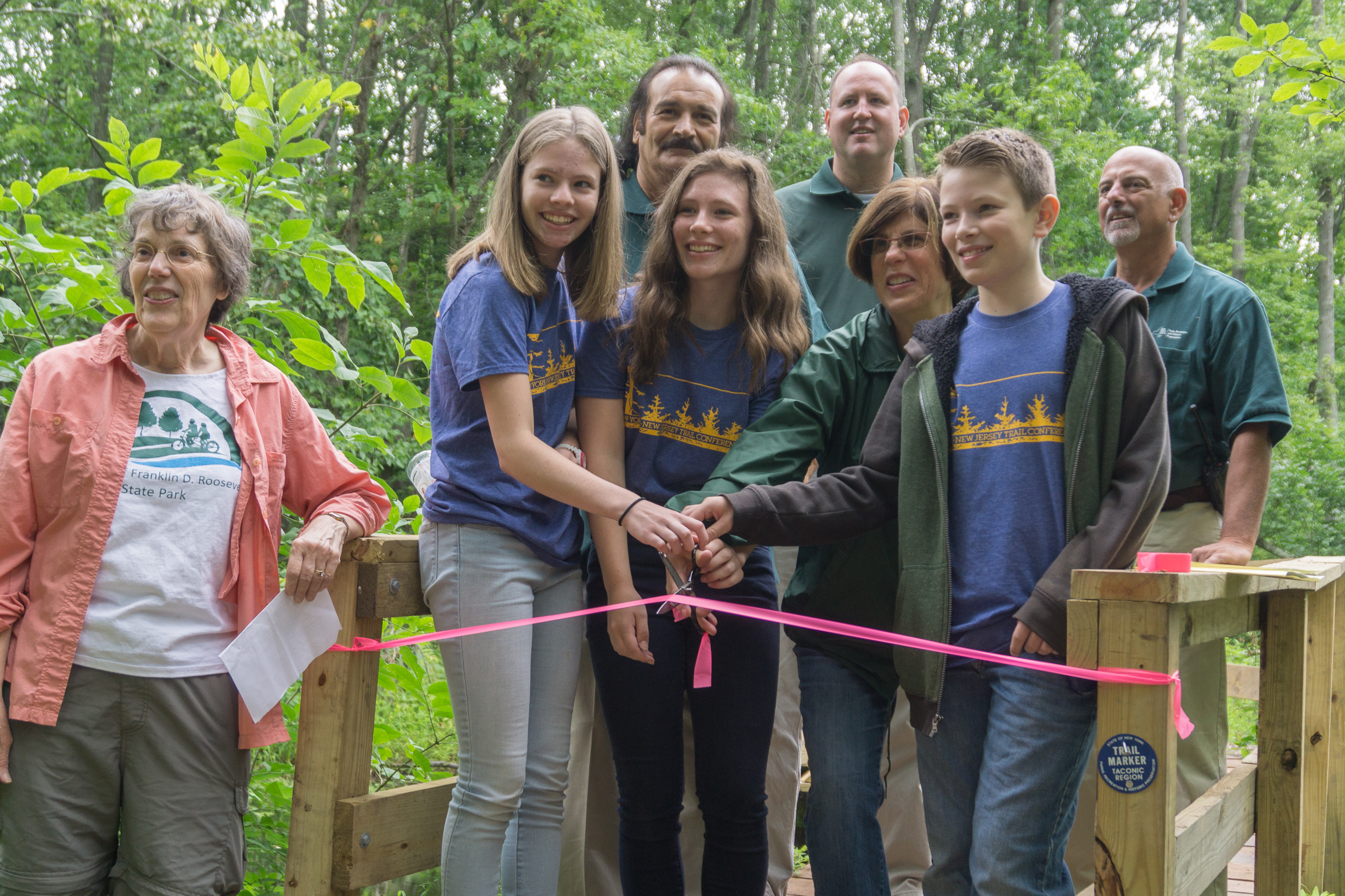 Crom Pond Bridge Dedication. Photo by Fred Stern.