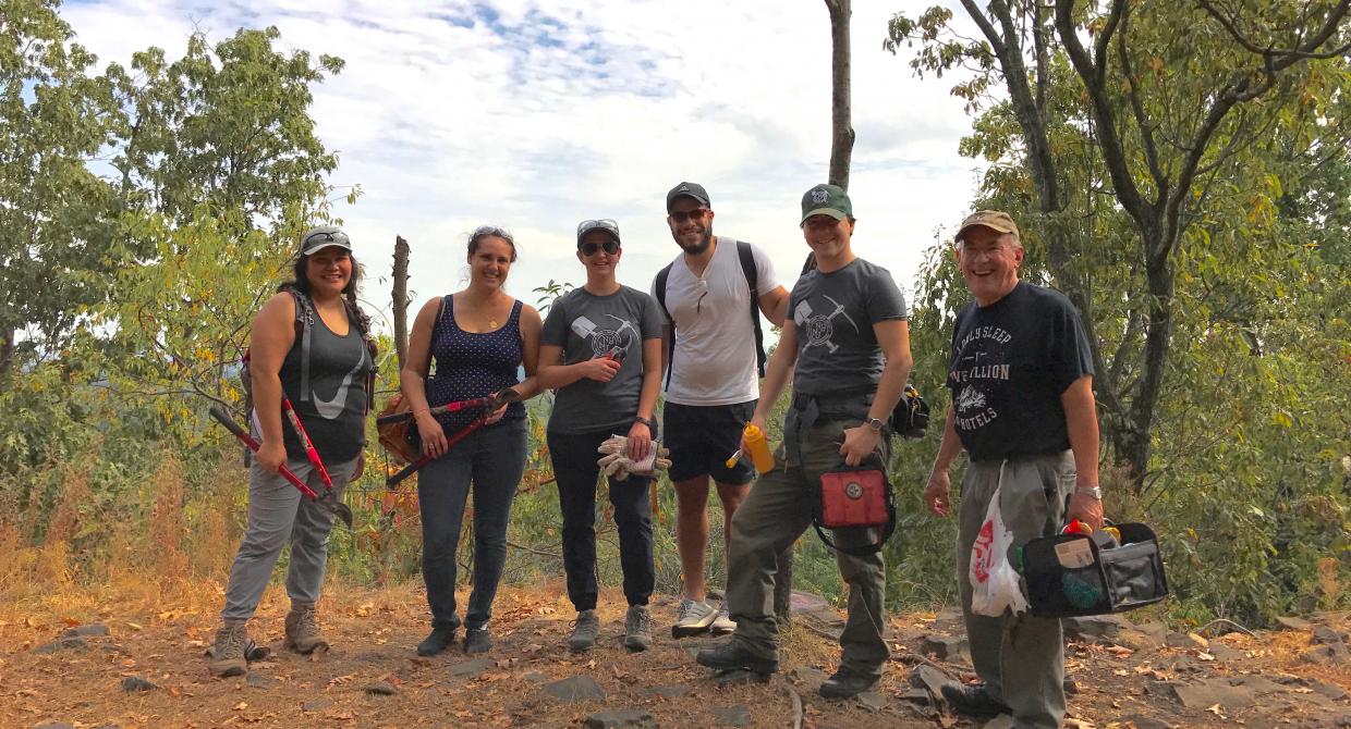 Lenape Trail Volunteers at a Trail Maintenance Workshop.