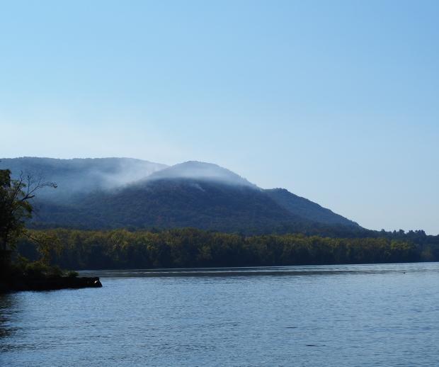 A fire burned on Sugarloaf Mountain in Hudson Highlands State Park Preserve on Sept. 21, 2019. Photo by Hank Osborn.