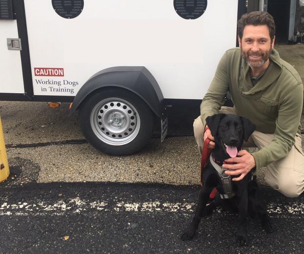 Conservation Detection Dog Willow and her Handler Joshua.