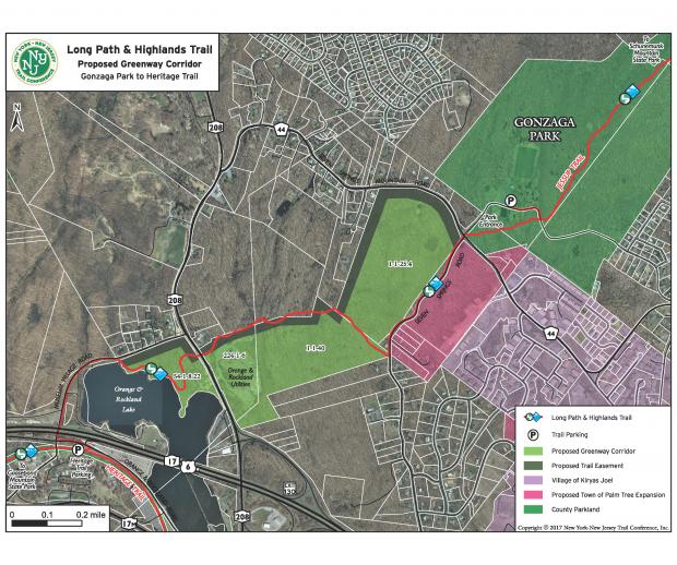 Long Path and Highlands Trail: Proposed Greenway Corridor, Orange County, NY