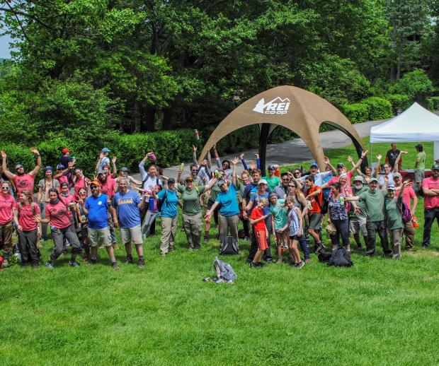 National Trails Day celebration with REI at Bear Mountain State Park. Photo by Heather Darley.