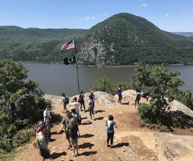 Hikers on Breakneck Ridge. Photo by Richard Zayas.