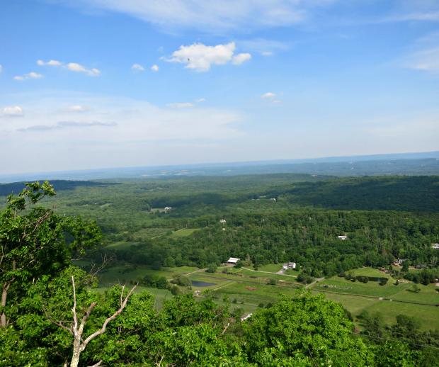 Delaware Water Gap-east-facing view from intersection of the Rattlesnake Swamp Trail with the AT-2-By DChazin