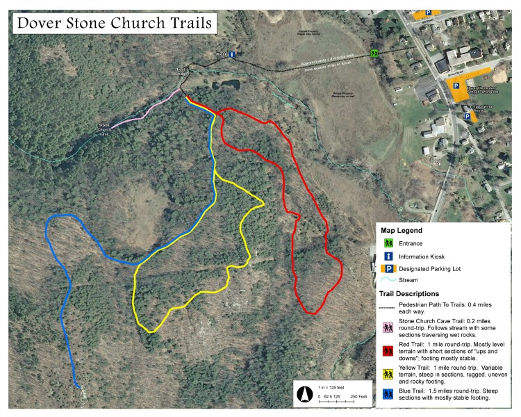 Dover Stone Church Trail Map